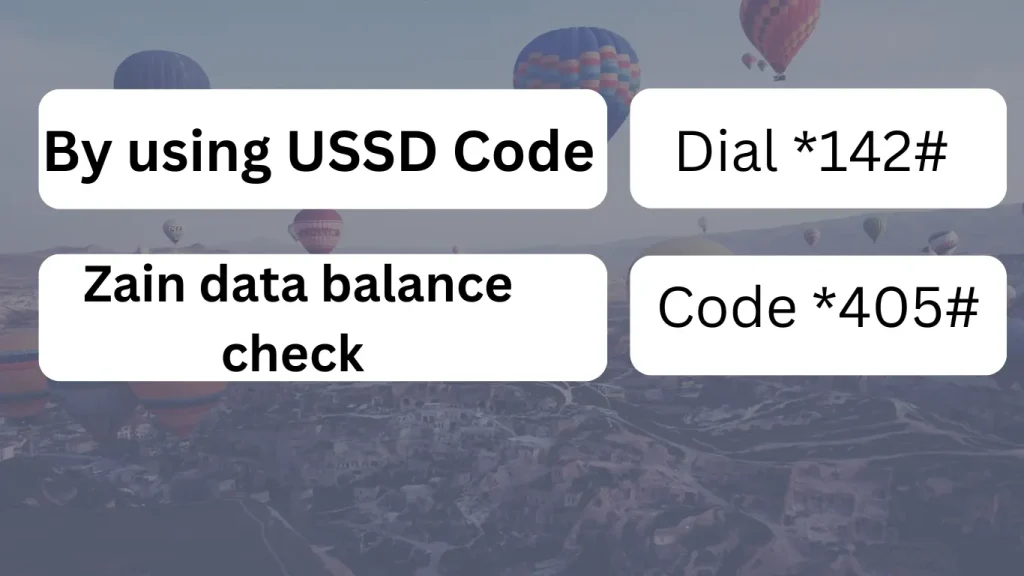 Zain Balance Check by using USSD Code