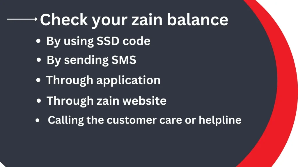 Zain KSA balance check